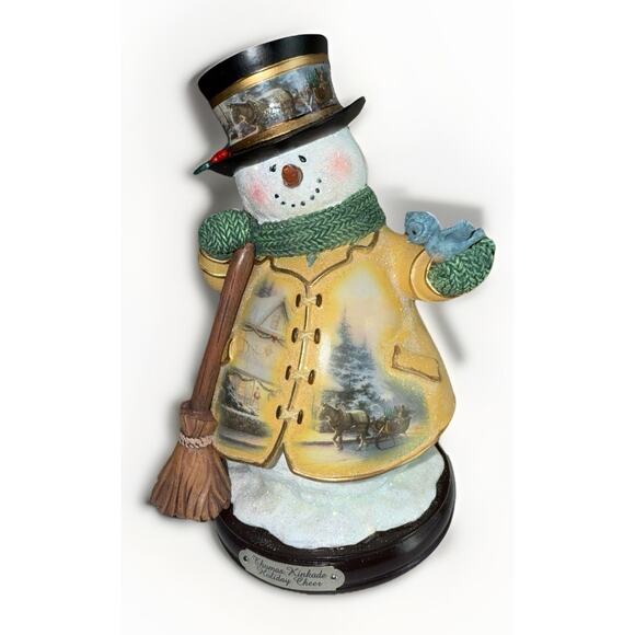 Bradford Exchange Thomas Kinkade Holiday Cheer Snowman Christmas 2004 Vintage - Picture 1 of 5